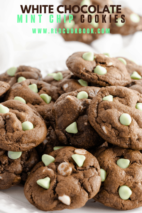 White Chocolate Mint Chip Cookies